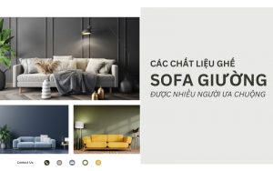 chất liệu ghế sofa giường