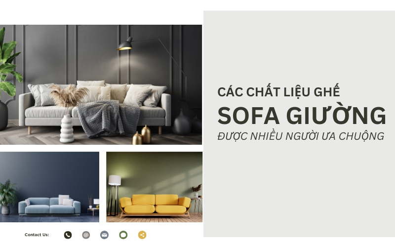 chất liệu ghế sofa giường