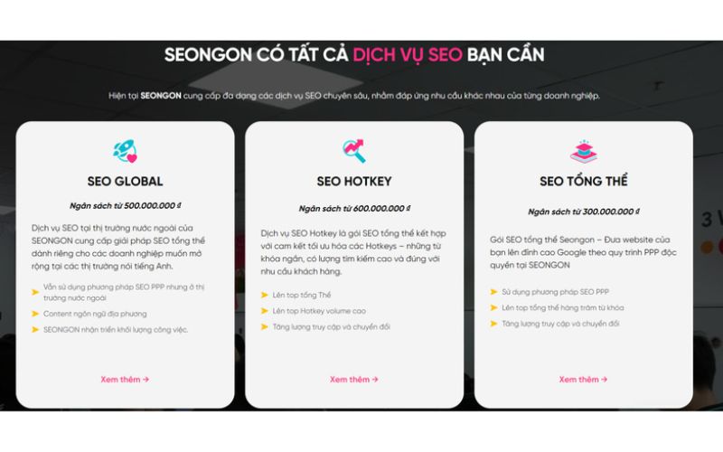 công ty SEO web SEONgon